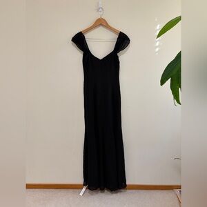 Reformation Black Maxi Dress Size 8